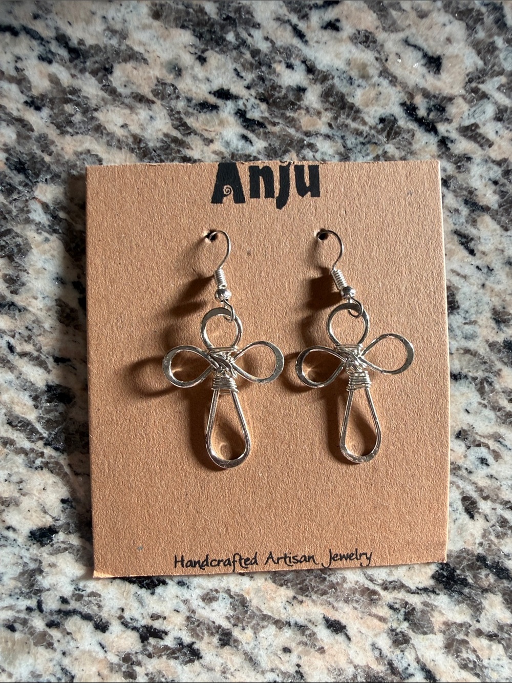 Handcrafted Silver-Tone Wire Loop Earrings - Silver